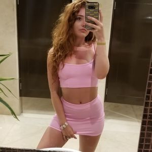 Fahion Nova Reflective Crop Top Pink